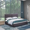 Tweepersoons bed van stof met lattenbodem 160x190 cm Montreux King Aanbieding