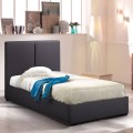 Eenpersoons bed van stof met lattenbodem 80x190 cm Montreux Twin Aanbieding