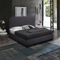 Twijfelaar bed van stof met lattenbodem 120x190 cm Zurich Aanbieding