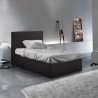Eenpersoons bed met lattenbodem en opbergruimte 80x190 cm Basel Twin 