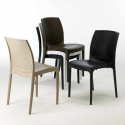 Rechthoekige salontafel wit 150x90 cm met stalen onderstel en 4 gekleurde stoelen Boheme Summerlife Prijs