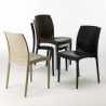 Rechthoekige salontafel wit 150x90 cm met stalen onderstel en 4 gekleurde stoelen Boheme Summerlife Prijs