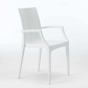 Rechthoekige salontafel wit 150x90 cm en 6 gekleurde stoelen Bistrot Arm Summerlife Karakteristieken