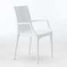 Rechthoekige salontafel wit 150x90 cm en 6 gekleurde stoelen Bistrot Arm Summerlife Karakteristieken