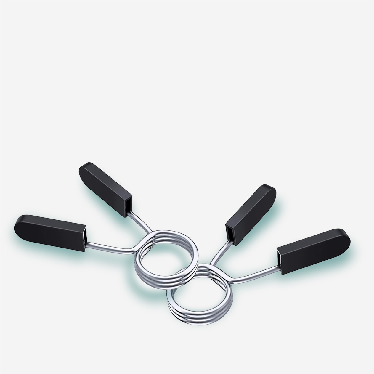 2 x veerschijfclips Flylock voor 50 mm Olympische halterstang