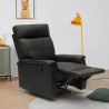 Kunstleren relaxfauteuil Aurora met voetsteun 