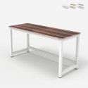 Modern rechthoekig wit houten bureau 120 x 60 cm Bridgewhite 120 Aanbieding