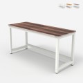 Modern rechthoekig wit houten bureau 120 x 60 cm Bridgewhite 120 Aanbieding
