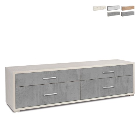 TV-meubel met 4 lades modern design Mila Aanbieding