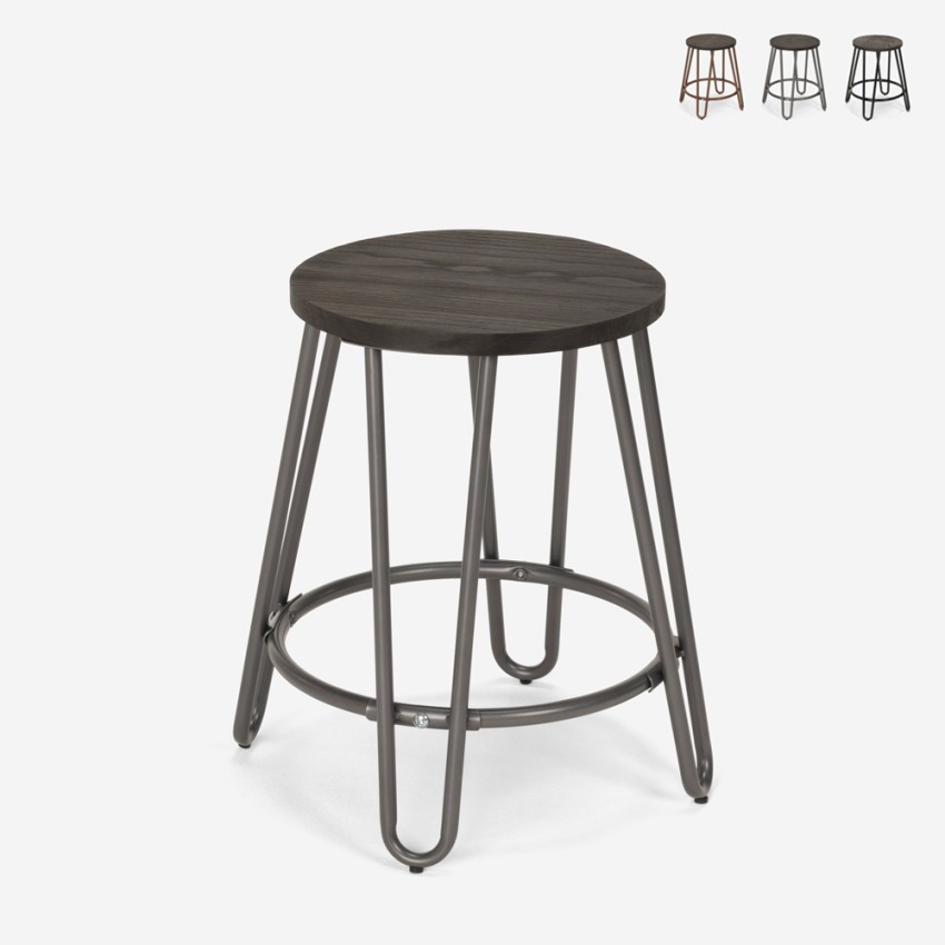Industrieel design barkruk van metaal en hout Carbon One Aanbieding Industrieel design barkruk van metaal en hout Carbon One Aanbieding