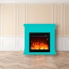Elektrische haard met houten omlijsting energiebesparend Pienza Voorraad