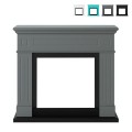 Houten shabby chic ombouw voor elektrische sfeerhaard Pienza Sur Aanbieding