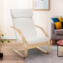 Ergonomische houten fauteuil Aarhus in Scandinavisch design  Voorraad