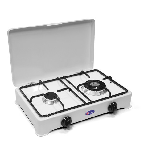 CF Parker Fornello a gas voor camping, 2-pits dubbele kroon 2002BGP/C Aanbieding