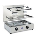 Roestvrijstalen camping-gasfornuis met 2 pitten 200ACCGP CF Parker Catalogus