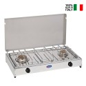 Gasfornuis voor camping 2 pitten met deksel 5522G CF Parker Verkoop