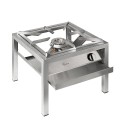 Professionele gasfornuis roestvrij staal 1 brander 14kW SP6050L Parker Aanbod