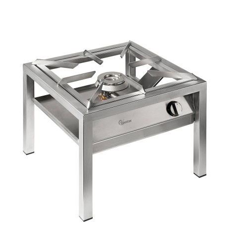 Professionele gasfornuis roestvrij staal 1 brander 14kW SP6050L Parker Aanbieding