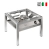 Professionele gasfornuis roestvrij staal 1 brander 14kW SP6050L Parker Verkoop