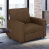 Modern design eenpersoons fauteuil bed met armleuningen Brooke 