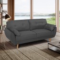 3-zits slaapbank in Scandinavisch design van stof Fortaleza 