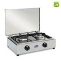 RVS gasfornuis 2-pits LPG aardgas 200ACCGPS CF Parker Kortingen