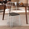 Industriële stalen stoelen voor bars en keukens Ferrum Karakteristieken