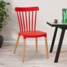 Modern design stoel Praecisura van hout en polypropyleen Afmetingen