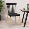 Modern design stoel Praecisura van hout en polypropyleen 