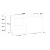 Ruimtebesparend bureau thuis/kantoor 100x50cm in hout Esse 2 Oak Catalogus