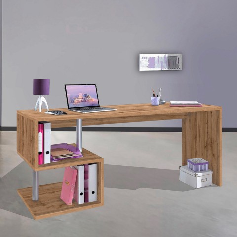 Moderne houten bureau voor thuiswerken 180x60cm Esse 2 Wood Aanbieding