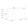 Moderne houten bureau voor thuiswerken 180x60cm Esse 2 Wood Catalogus
