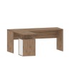 Moderne hoekbureau van hout met 3 lades New Selina WD Kortingen