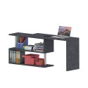 Draaibare hoekbureau met 2 planken in grijs Volta RT Korting
