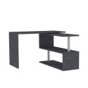 Draaibare hoekbureau met 2 planken in grijs Volta RT Catalogus