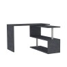 Draaibare hoekbureau met 2 planken in grijs Volta RT Catalogus