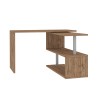 Design bureau draaibaar houten hoekbureau 2 schappen Volta WD Aanbod
