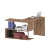 Draaibare hoekbureau Volta WD hout met 2 planken Catalogus