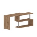 Draaibare hoekbureau Volta WD hout met 2 planken Voorraad