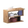 Draaibare hoekbureau Volta WD hout met 2 planken Afmetingen