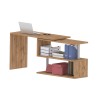 Draaibare hoekbureau Volta WD hout met 2 planken Kosten