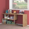 Draaibare hoekbureau Volta WD hout met 2 planken 