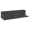 Moderne TV-meubel 180cm met 1 deur en 2 vakken grijs Note Low Aanbod