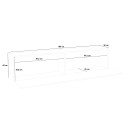 Moderne TV-meubel 180cm met 1 deur en 2 vakken grijs Note Low Catalogus