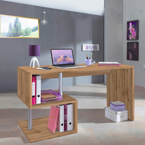 Moderne ruimtebesparende houten bureau 140x60cm Bolg WD Aanbieding