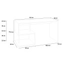 Moderne ruimtebesparende houten bureau 140x60cm Bolg WD Catalogus