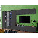 Modern grijs tv-meubel 2 wandkasten Noot Breed Catalogus