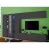 Moderne grijze wandmeubel met tv-kast, 2 hangkasten Note Wide Catalogus