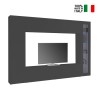 Moderne wandmeubel set met TV-meubel, vitrinekast en hangkast Note Ledge Verkoop