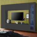 Moderne wandmeubel set met TV-meubel, vitrinekast en hangkast Note Ledge Aanbieding